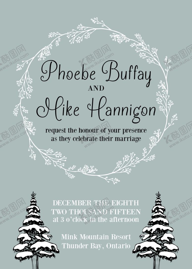 编号：23611710060117326457【酷图网】源文件下载-小清新水彩邀请函设计