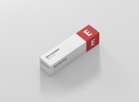 纸盒包装vi样机效果图贴图