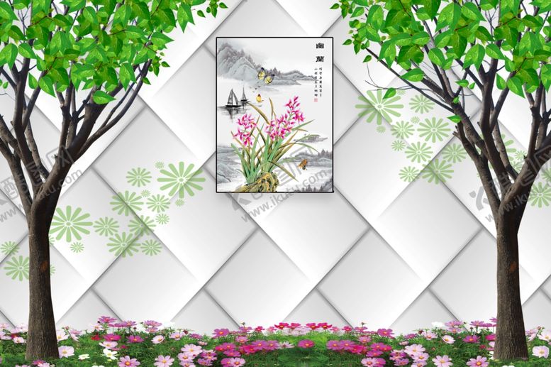 编号：77561406170258562392【酷图网】源文件下载-装饰画背景墙