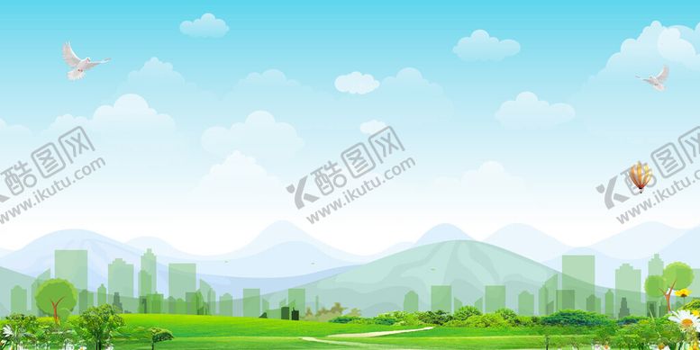 编号：82255602062146283632【酷图网】源文件下载-绿色环保背景