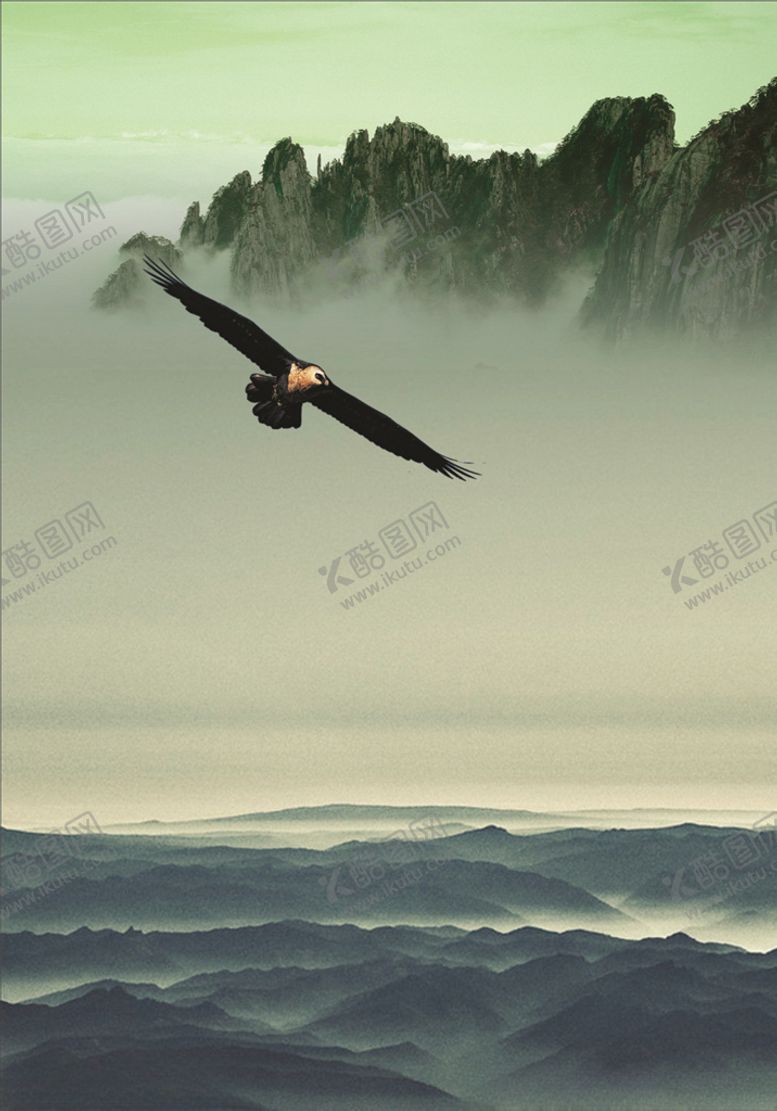 编号：64960210070158189170【酷图网】源文件下载-雄鹰展翅