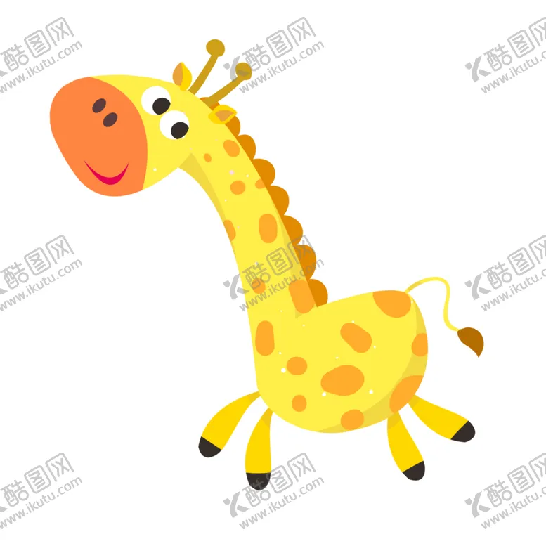 编号：37303206241053209138【酷图网】源文件下载-卡通长颈鹿