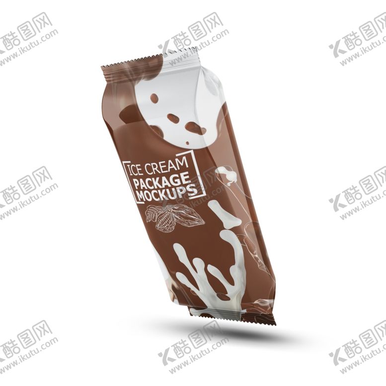 编号：12209403251249062974【酷图网】源文件下载-塑料密封袋牛奶可可包装样机