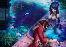 古风人物美女插画素材