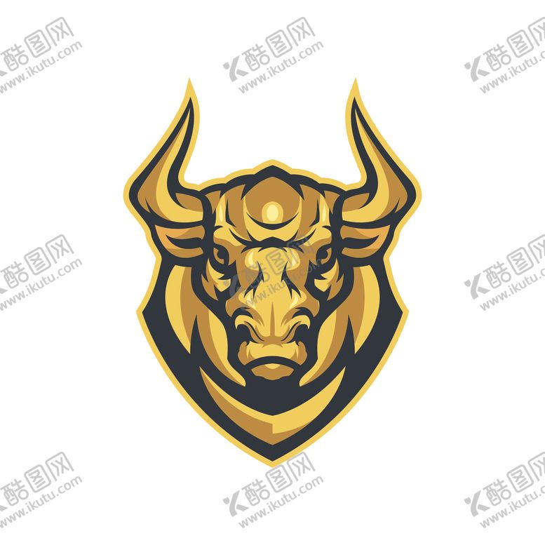 编号：77782209211811544302【酷图网】源文件下载-牛头标志