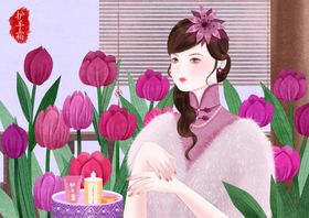 复古旗袍女装图片