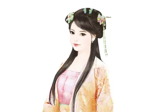 古装帅哥美女插画图片
