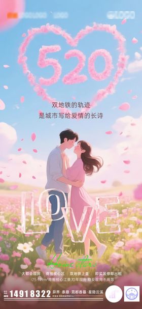 520地产幸福海报