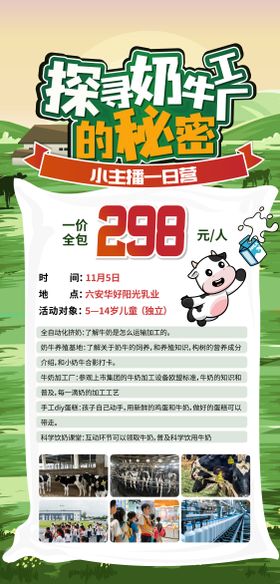 儿童研学活动促销海报