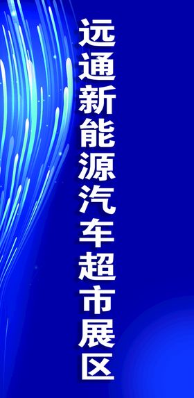 蓝色科技远通新能源汽车超市展区