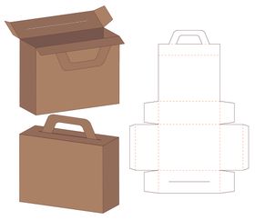 纸质包装盒刀模设计图