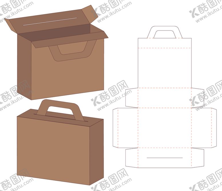 编号：19603209232153278955【酷图网】源文件下载-纸质包装盒刀模设计图