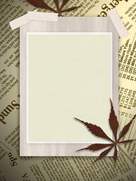 ins风相框背景-复古报纸剪纸