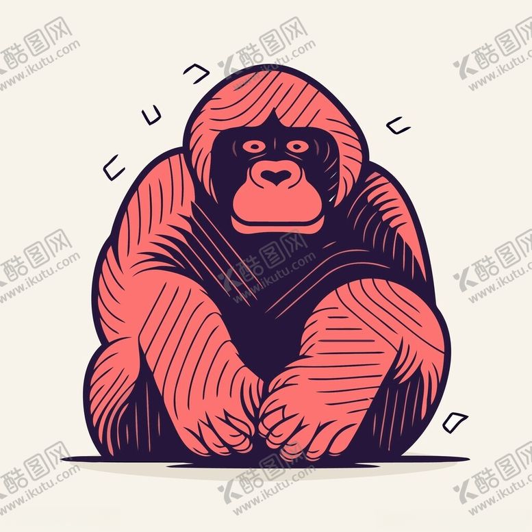 编号：89428602051149046808【酷图网】源文件下载-有趣猩猩卡通儿童插画