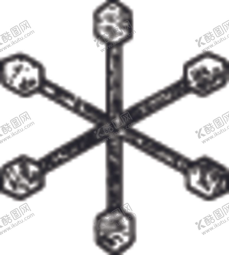 编号：10880504302335136685【酷图网】源文件下载-黑白手绘雪花
