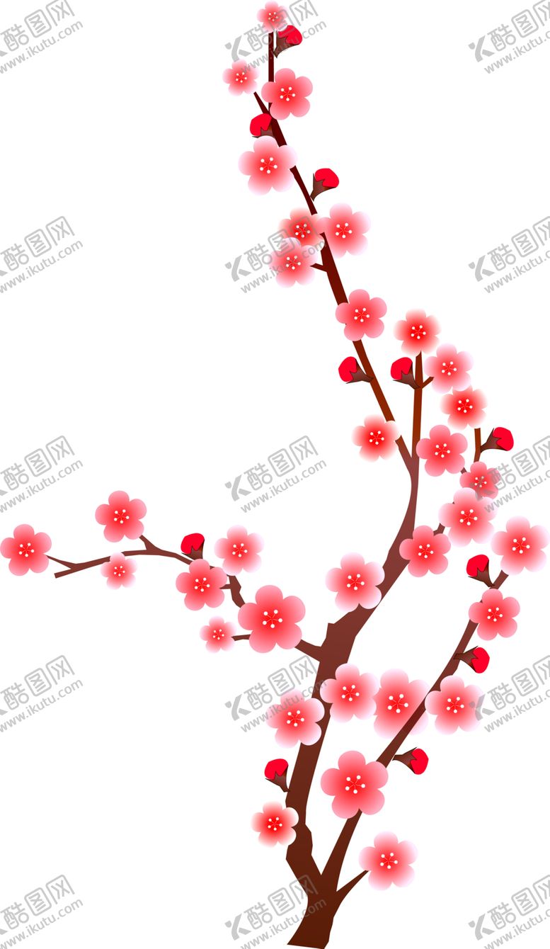 编号：24900802041733355052【酷图网】源文件下载-梅花桃花PNG