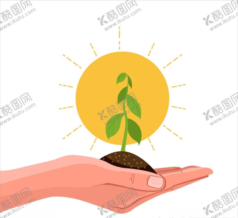 编号：61940709211106371441【酷图网】源文件下载-手捧小草