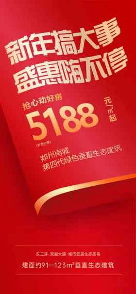 地产新年活动海报