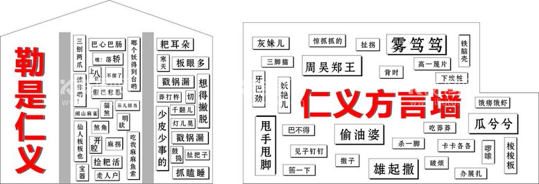 编号：37526009270322270534【酷图网】源文件下载-方言墙