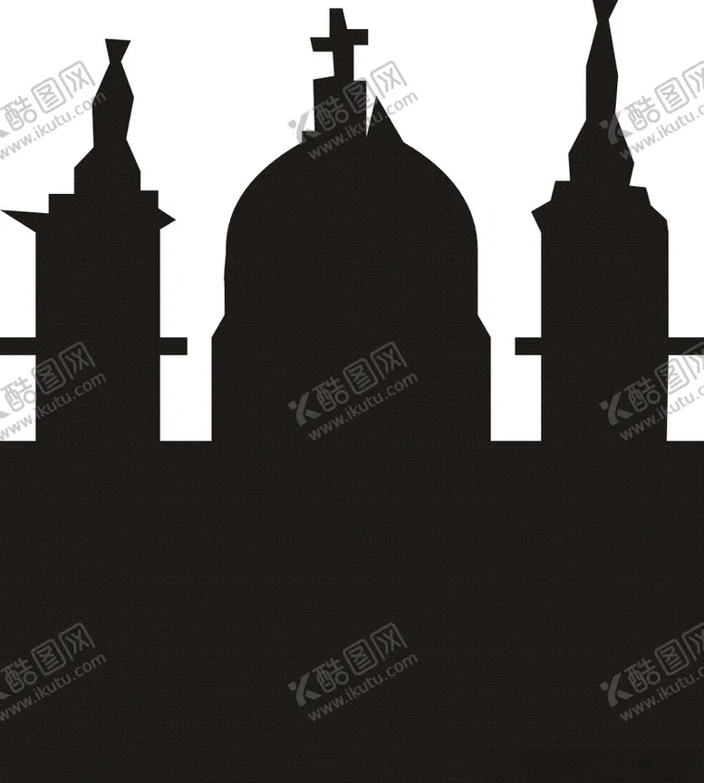 编号：58492906251639212142【酷图网】源文件下载-建筑房屋剪影-02