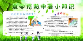 预防中暑社会公益宣传展板素材