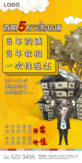 商业房地产推广海报