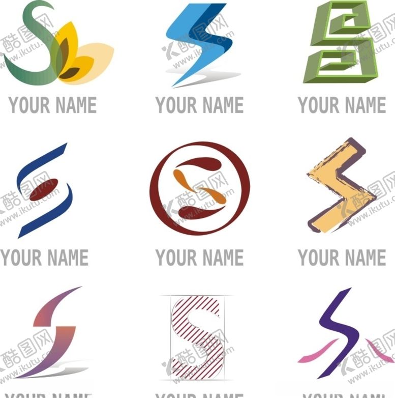 编号：34174211010357335949【酷图网】源文件下载-S字母标志设计