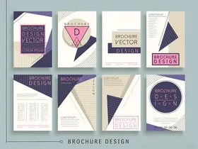 多样几何风格宣传册设计