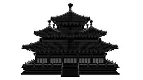 中国古建筑马头墙线稿故宫线