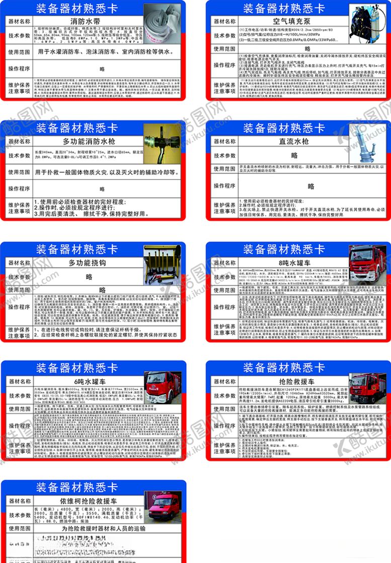 编号：22091105190521363652【酷图网】源文件下载-消防器材装备口袋书