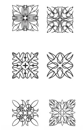 国风图案镂空花纹矢量花纹