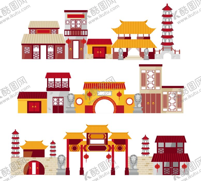 编号：15923805132321579756【酷图网】源文件下载-古代建筑