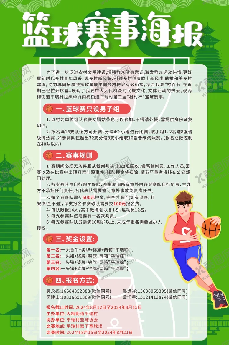 编号：79320202190627276691【酷图网】源文件下载-篮球赛事海报