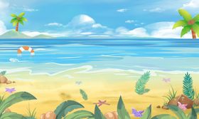 夏日海滩风光