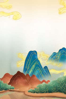 山水鎏金