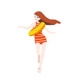 游泳女孩