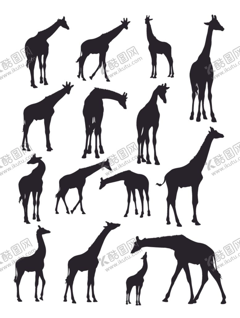 编号：43864009220853484116【酷图网】源文件下载-动物剪影