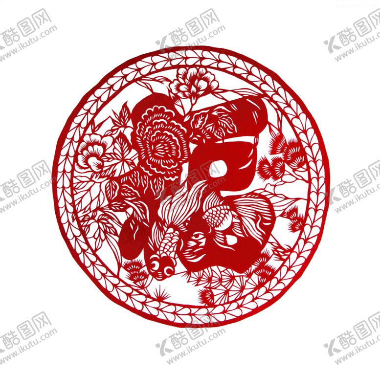 编号：82175106252122457882【酷图网】源文件下载-福字剪纸