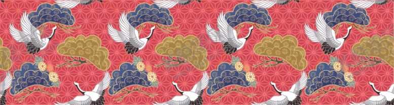 编号：13654209200420588173【酷图网】源文件下载-日式和风仙鹤