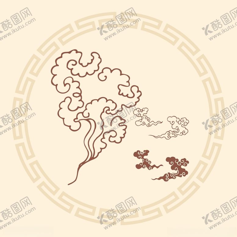 编号：76630101251458209441【酷图网】源文件下载-中国古典祥云云纹图片