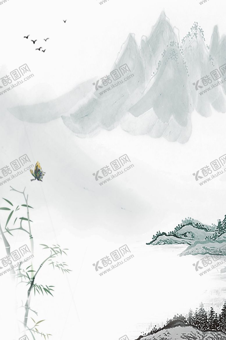 编号：34280105190857244741【酷图网】源文件下载-中国风水墨喜庆背景图片