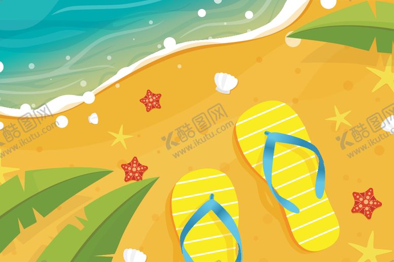 编号：72669112071650462444【酷图网】源文件下载-夏日沙滩背景