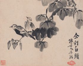 花鸟国画图案