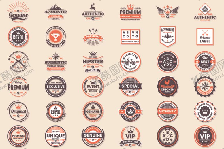 编号：80610411010653515361【酷图网】源文件下载-复古徽标