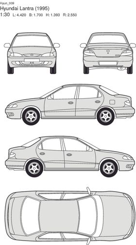 手绘汽车
