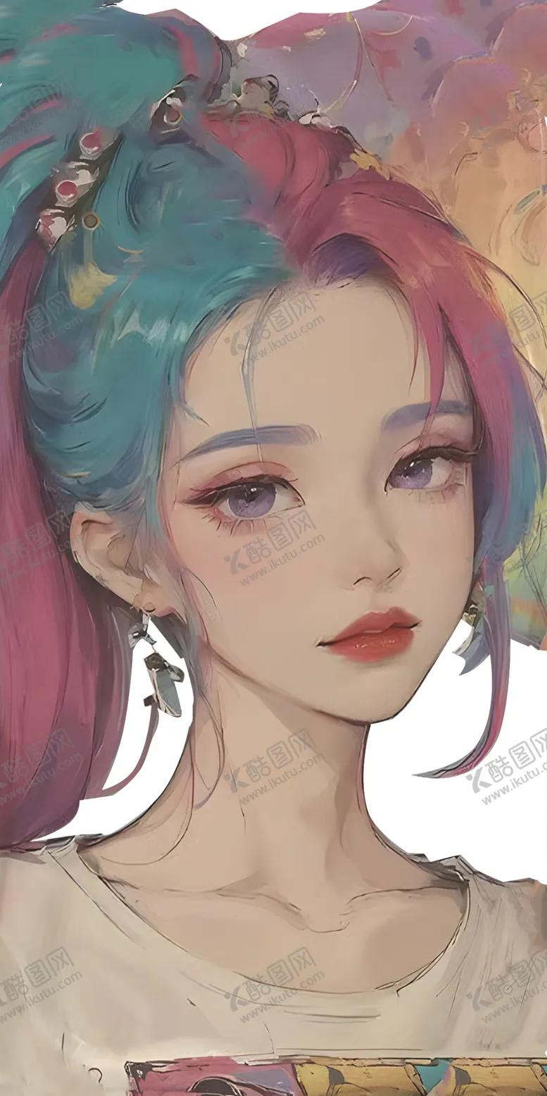 编号：32777401261221336123【酷图网】源文件下载-彩色美女