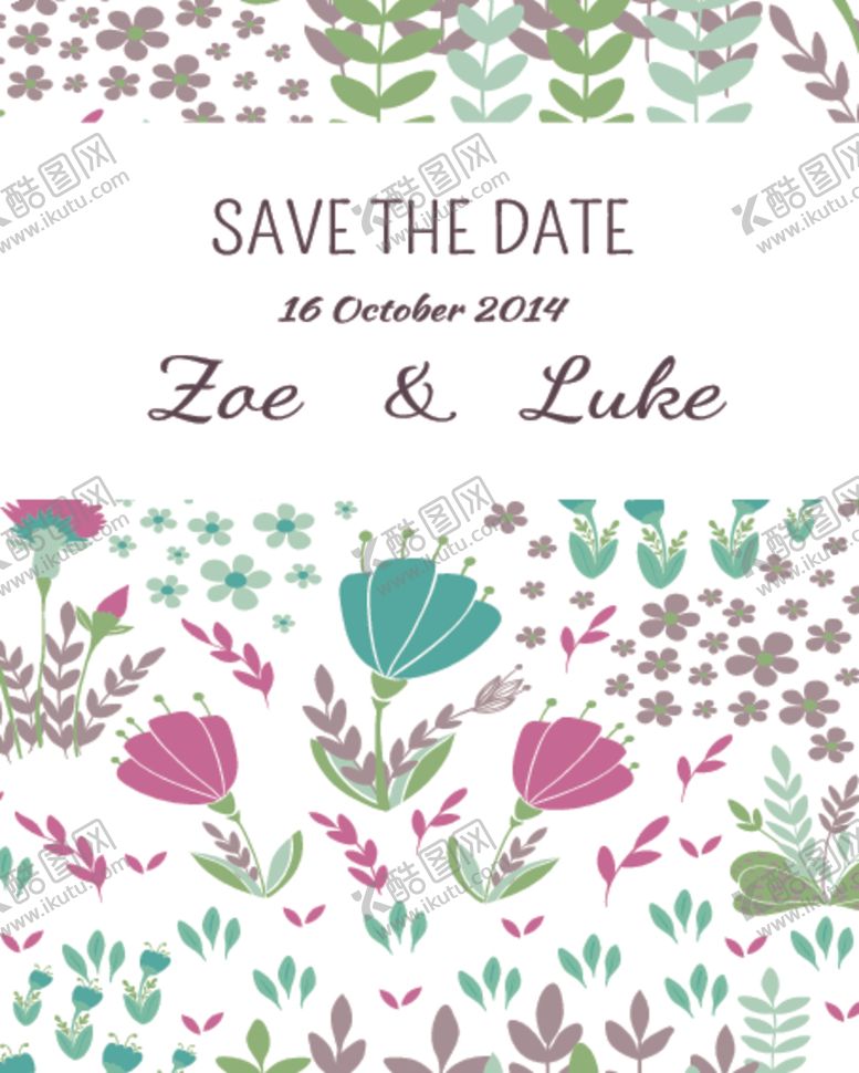 编号：99596510300049352168【酷图网】源文件下载-北欧创意森系花纹图案