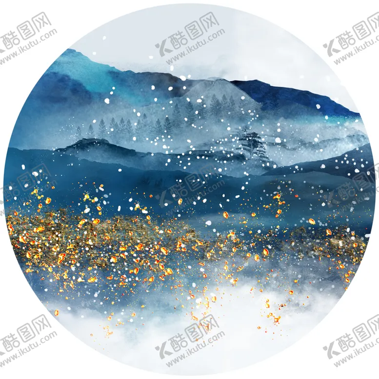 编号：83407505131111192254【酷图网】源文件下载-中国山水装饰画