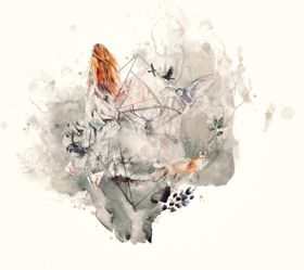 水彩绘画梦幻图案