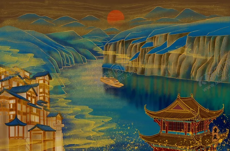 编号：33281501232230478993【酷图网】源文件下载-敦煌插画